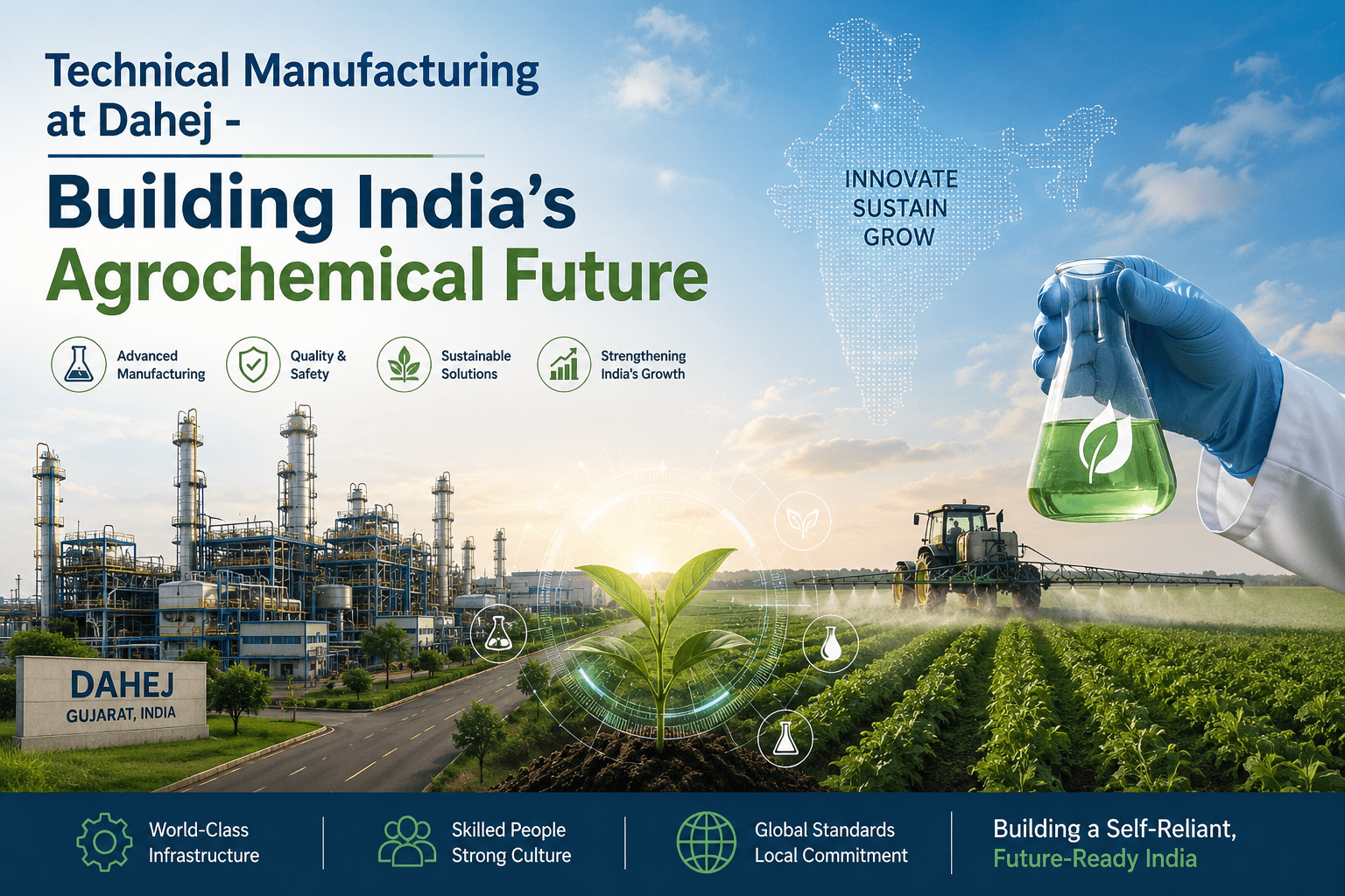 Technical Manufacturing at Dahej Agrochemical Manufacturer Gujarat Ratnakar India