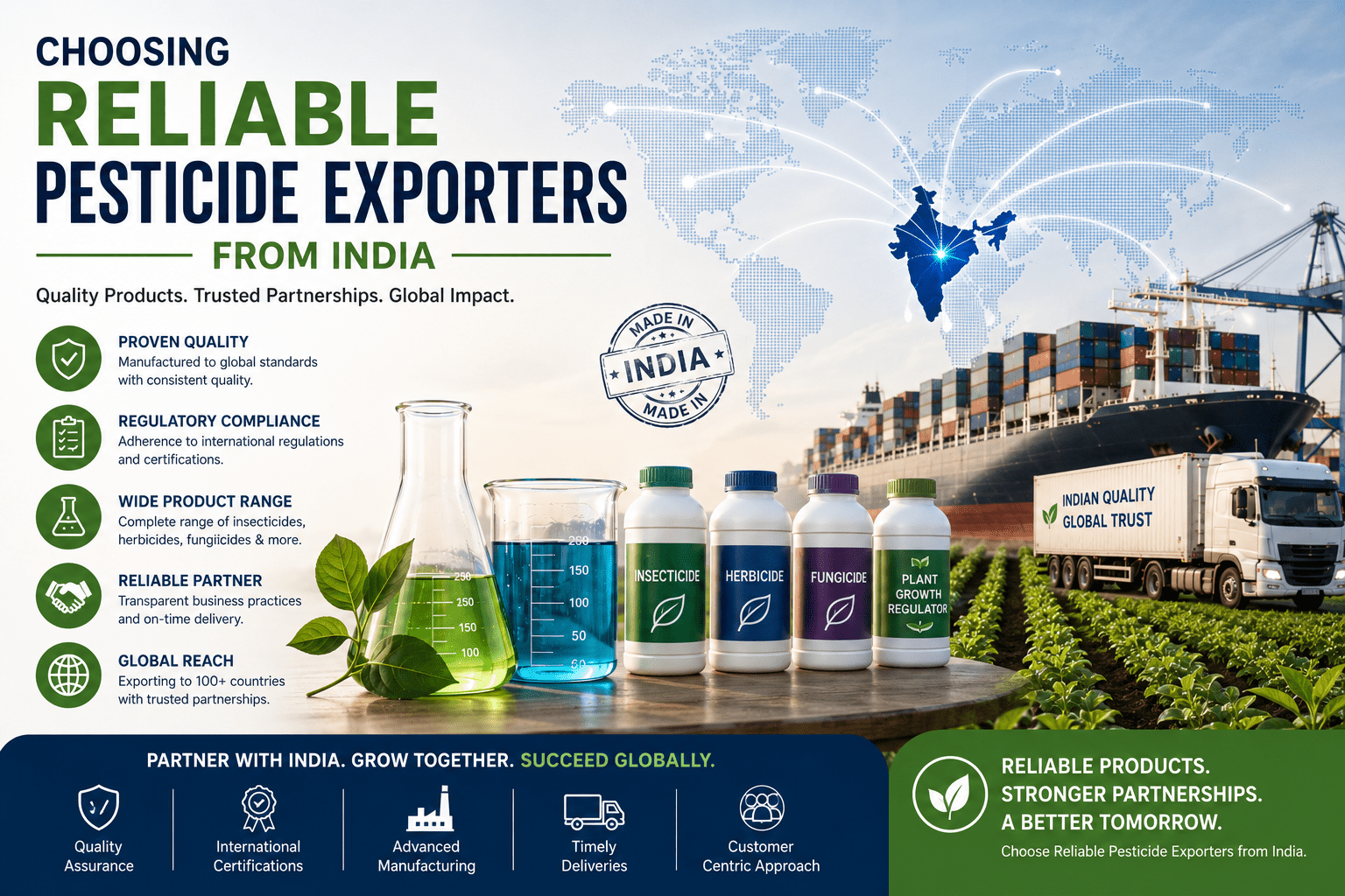 Choosing Reliable Pesticide Exporters India Quality Compliance Supply
